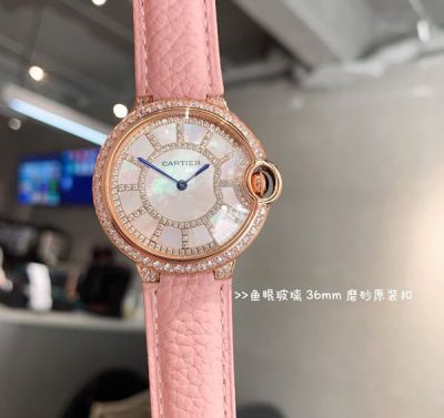 Cartier 36MM Swiss Fisheye Glass Quartz Movement Watch